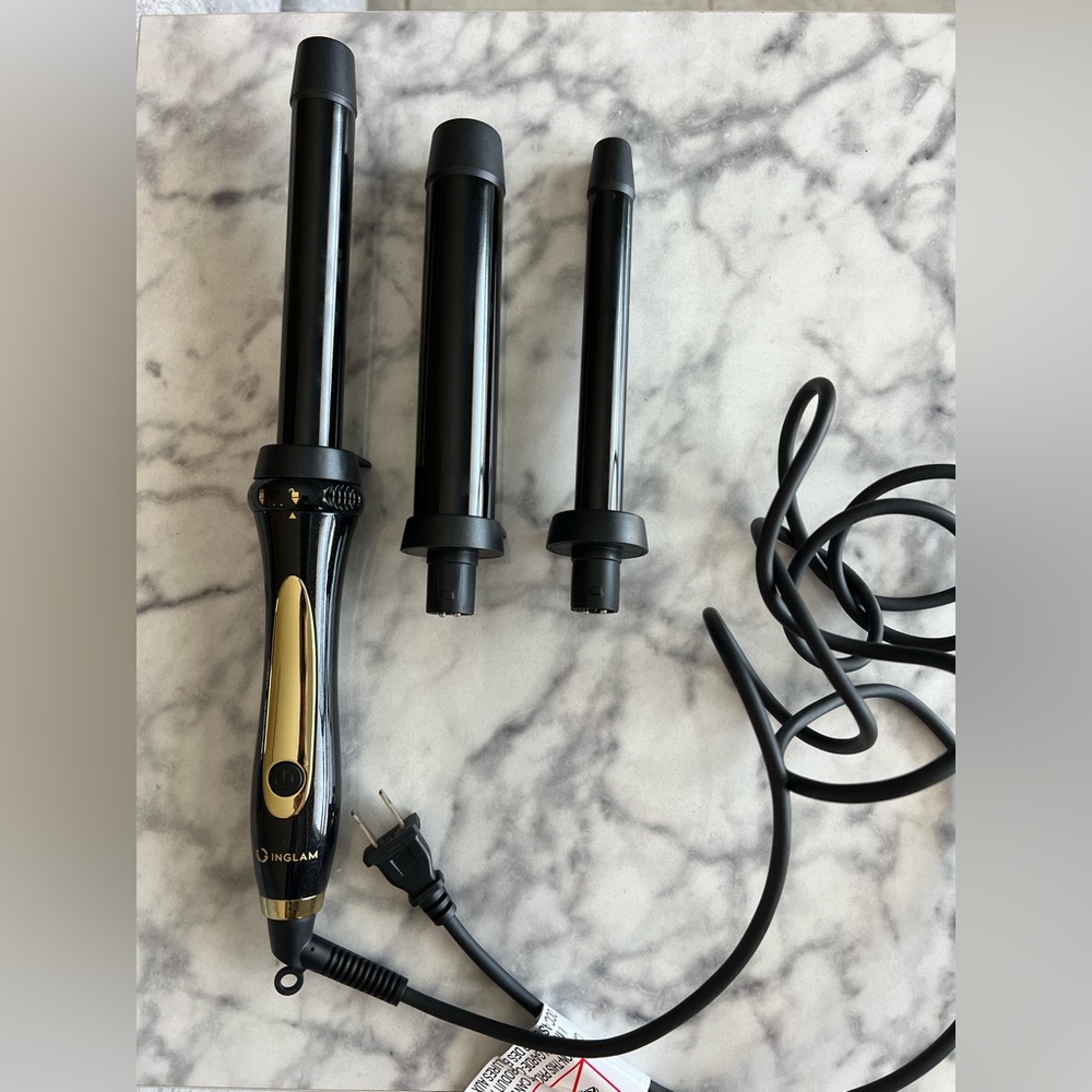 Glam Black and Gold Interchangeable Curling Wand